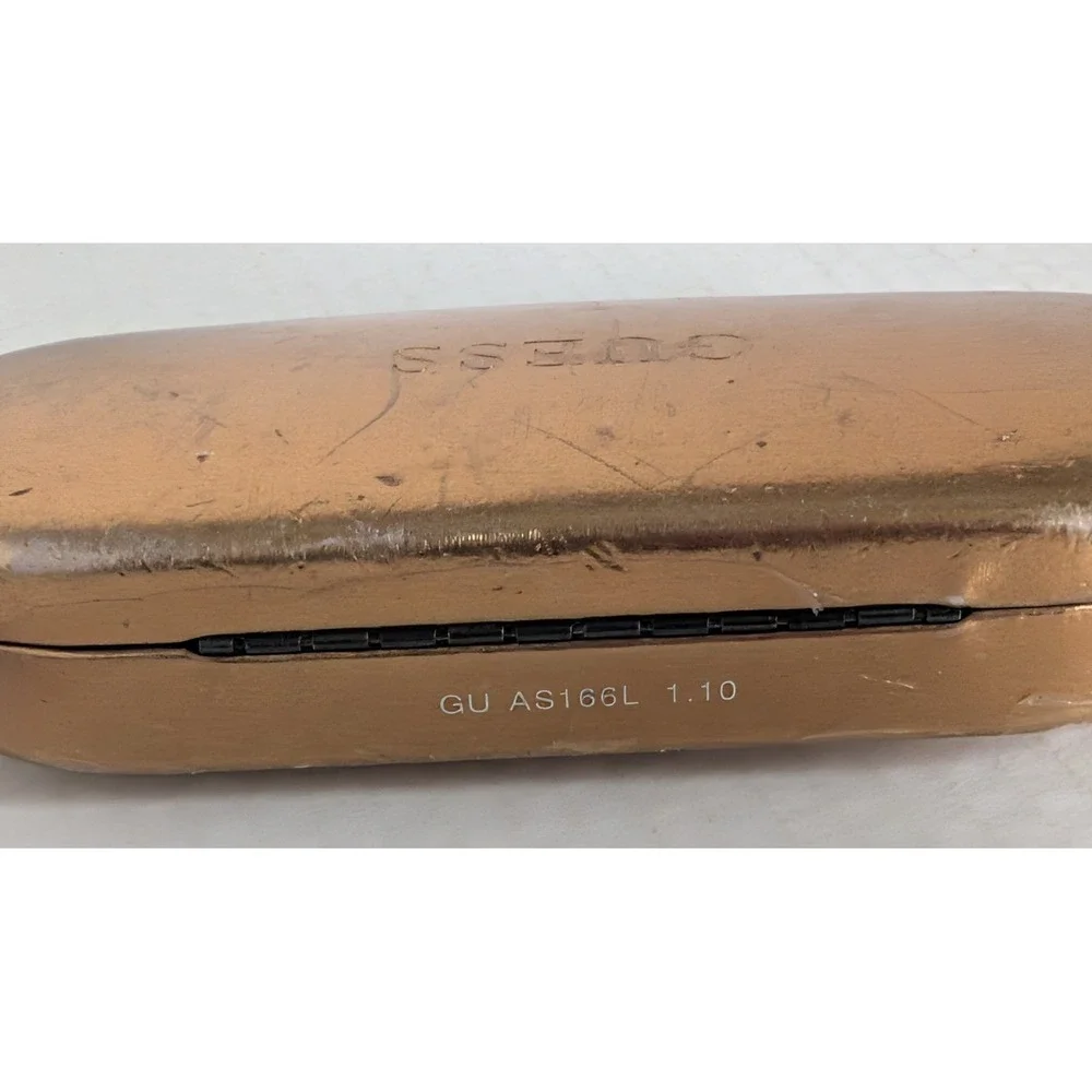 GUESS GU 1654 Women's Rimless Eyeglasses Brown Burgundy Frame Clear Lenses Case